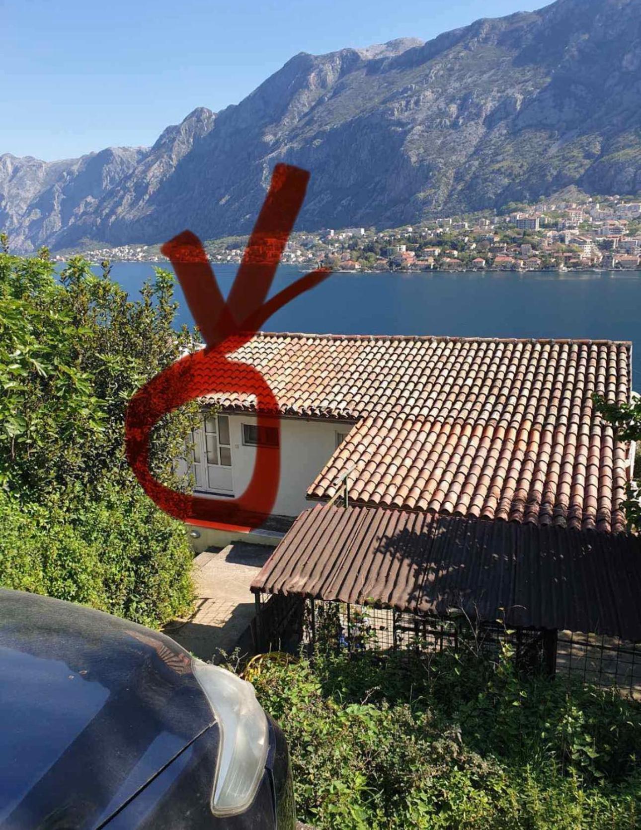 House With Big Terrace And Beautiful Sea View Villa Kotor Exteriör bild